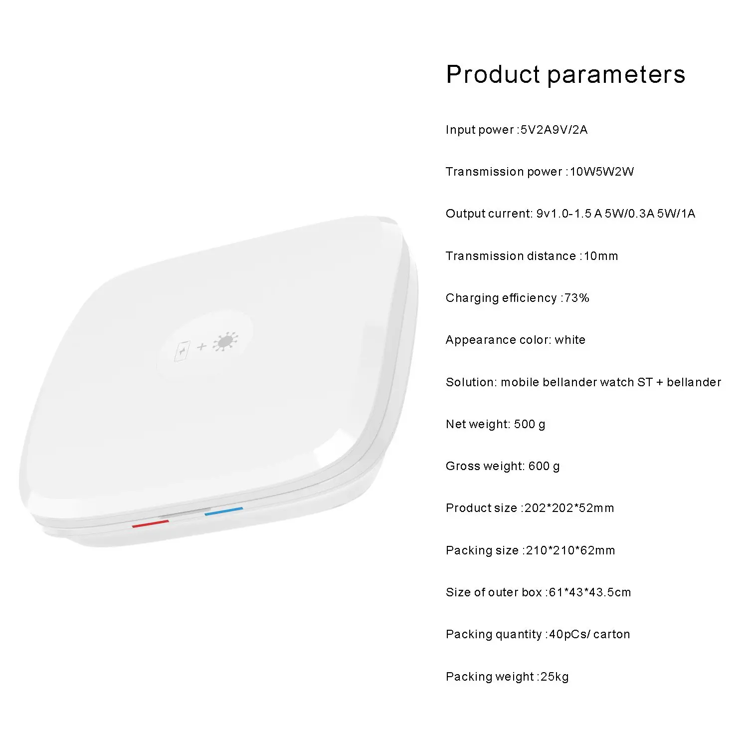 
Amazon Top sell 2021 Qi wireless charging pad docking station 3 in 1 wireless charger for phone watch earphone 