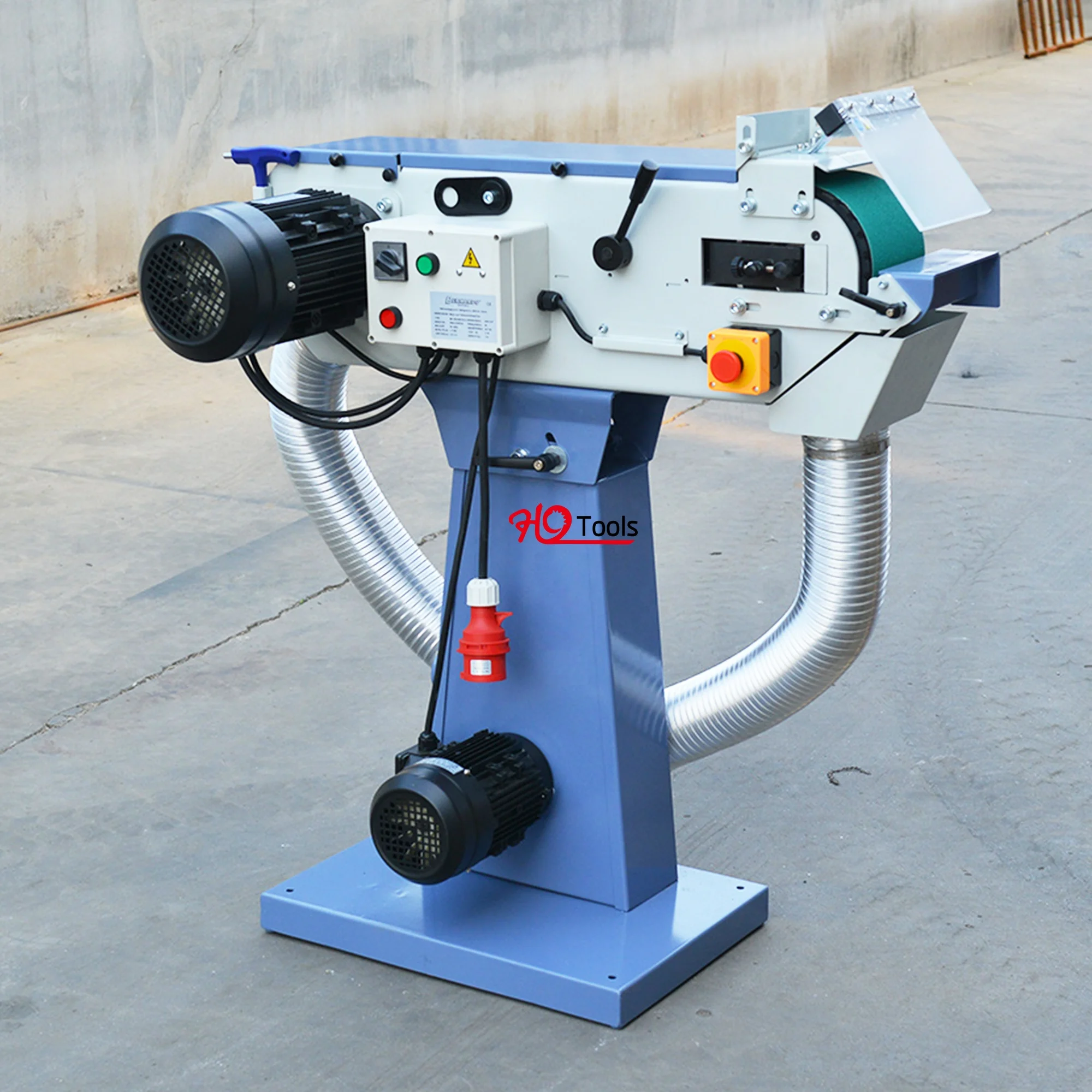 China metal work polishing wide belt sanders for double speed motor metalworking machinery tools HY75BS