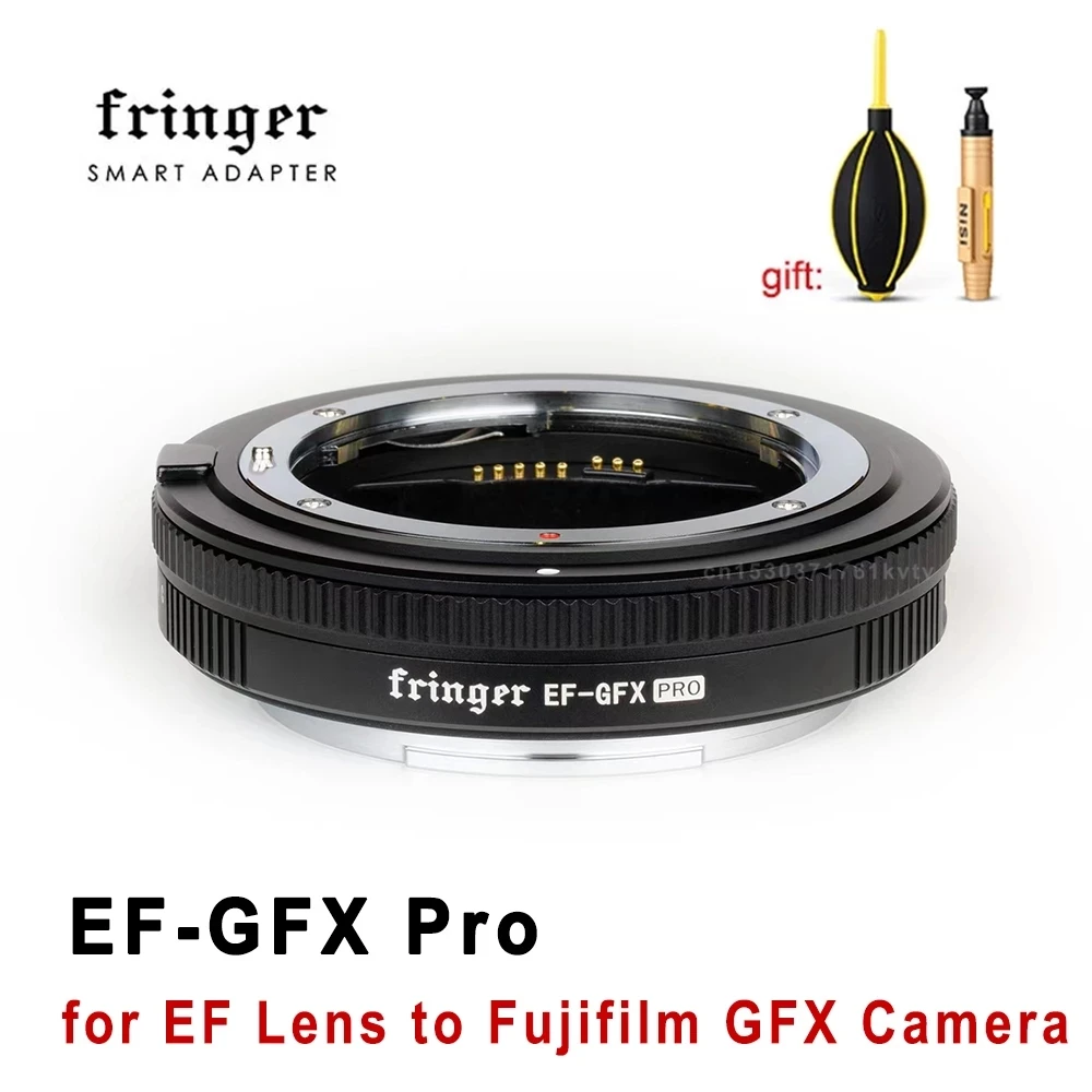 Fringer EF-GFX Pro Auto Focus Adapter Ring FR-EFTG1 for Canon SIGMA TAMRON EF lens to Fujifilm G mount 100MP 50MP CMOS Cameras