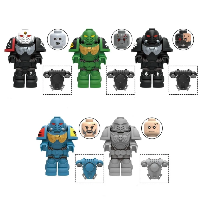 MY606-610 raven guard salamanders space wolves iron hands decoration assembly plastic Building Block Toys for boys Kid