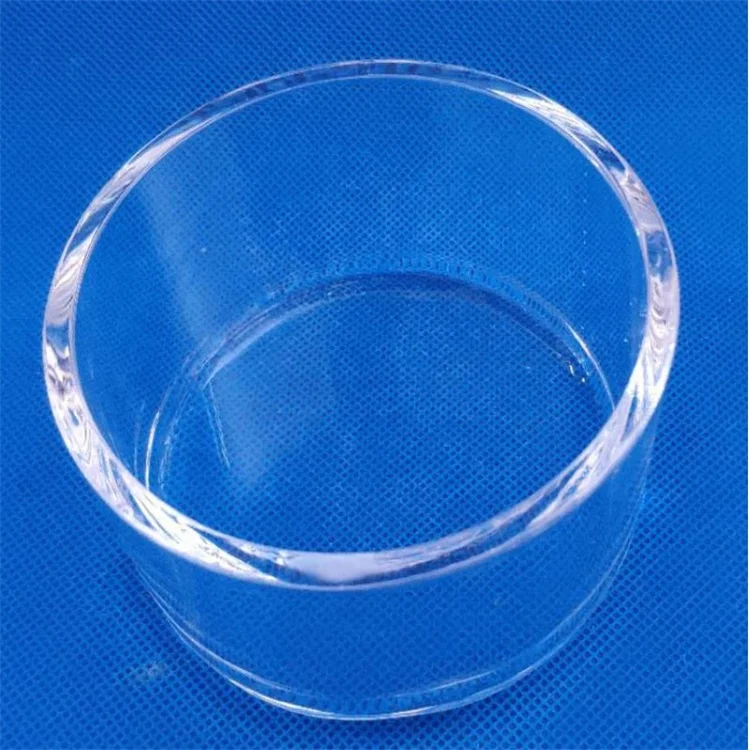 Custom transparent high temperature corrosion resistance test petri dish quartz glass square cylinder