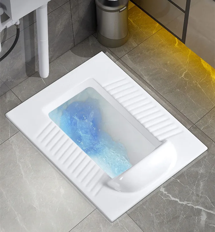 China factory ceramic squatting toilet with flush