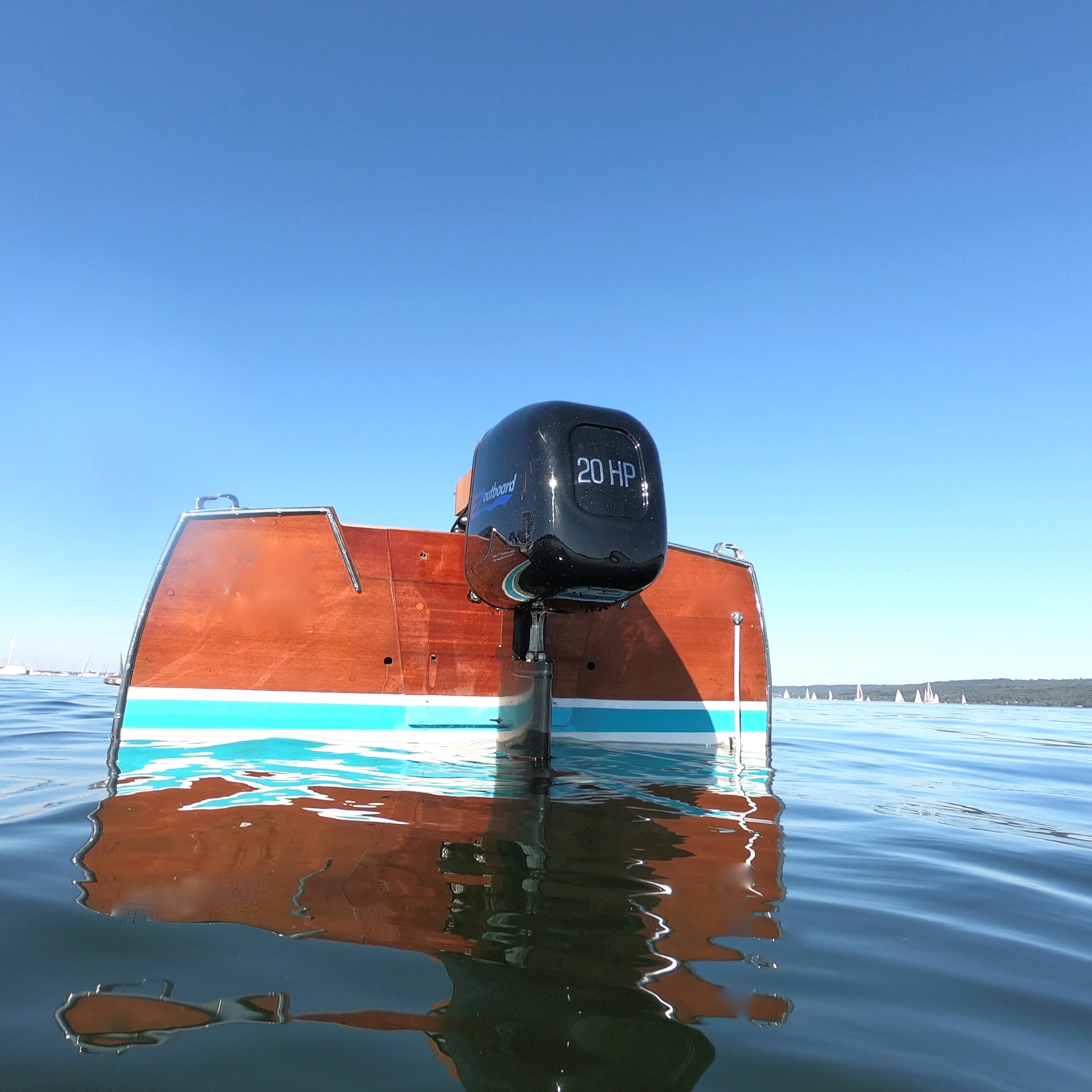 Big power boat motor EZ Outboard Sports Series 20HP electric boat engine outboard with ce