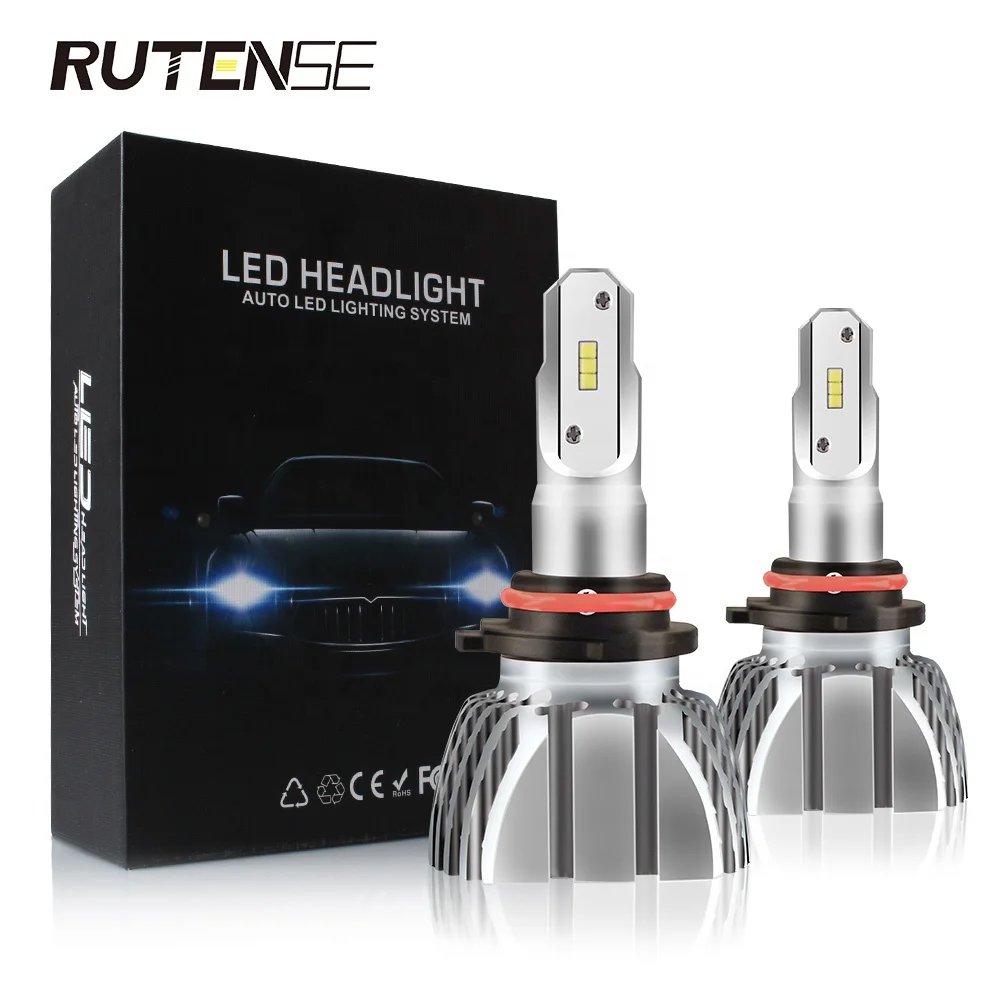 RUTENSE S3 Car led headlight Bulb Super Bright led head lamp CSP chip 50W Led Headlights for Replacement