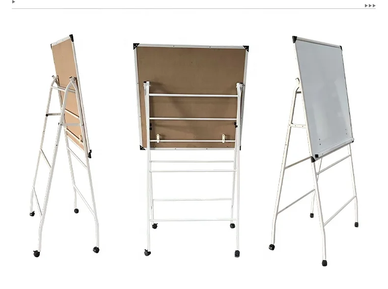 Office Use Interactive Whiteboard Stand With Wheels Movable Magnetic Whiteboard Height Adjustable Whiteboard For School