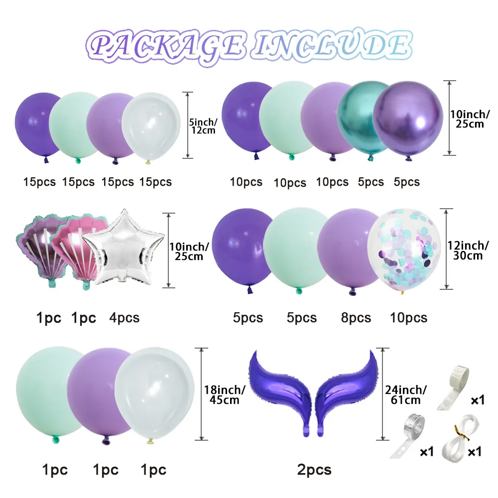 New blue Macaron Balloon Set Arch Chain Opening birthday wedding party wedding decoration Balloon chain set