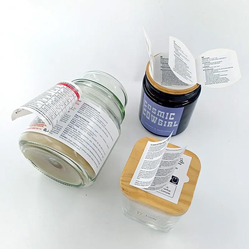 Custom Printing peel off label double layer label sticker Dual Layer 2 Ply Warning Information Adhesive Label Stickers