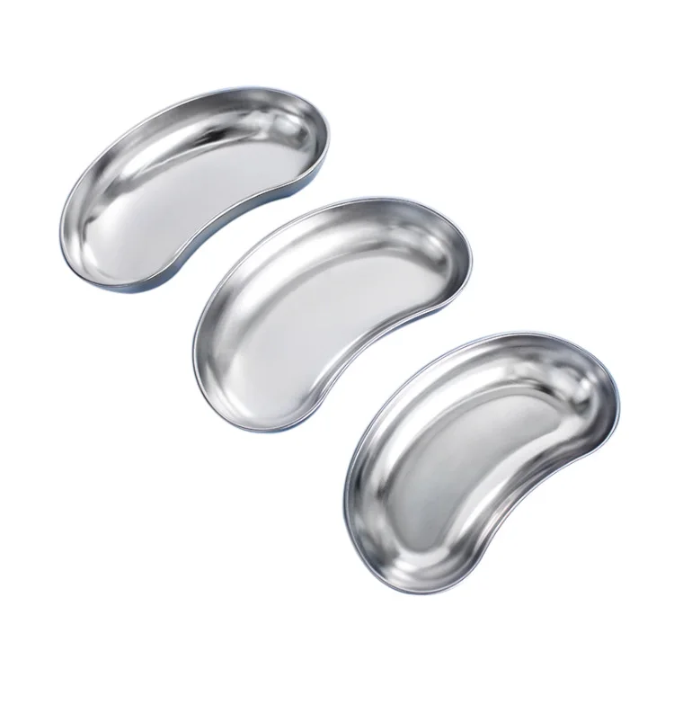 SUS304 Medical Stainless Steel Tray Deep Type Kidney Tray Dish for Hospital