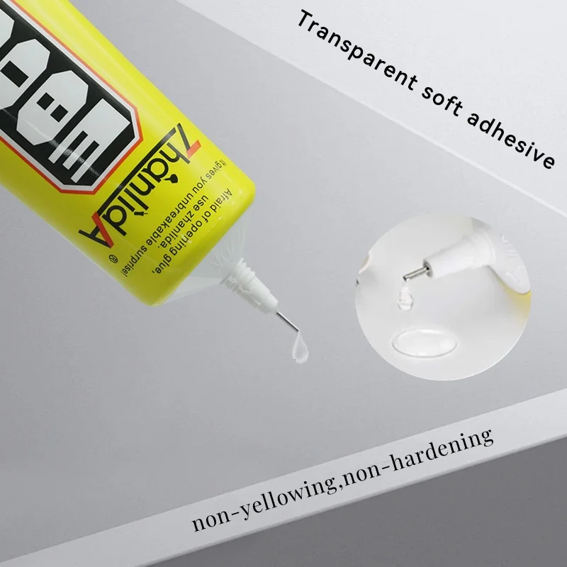 Zhanlida E8000 50ml Jewelry Rhinestone Glue Mobile Phone Repair Sticky Ceramic Acrylic Crystal Multi-purpose Glue E8000 Clear
