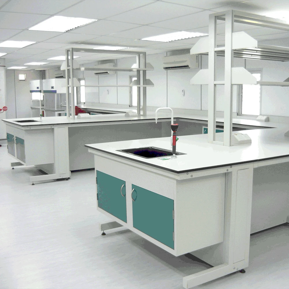 Laboratory Furniture Modern Balance Tables Phenolic Worktop Chemistry Classroom Lab Working Benches With Sink And Reagents Racks