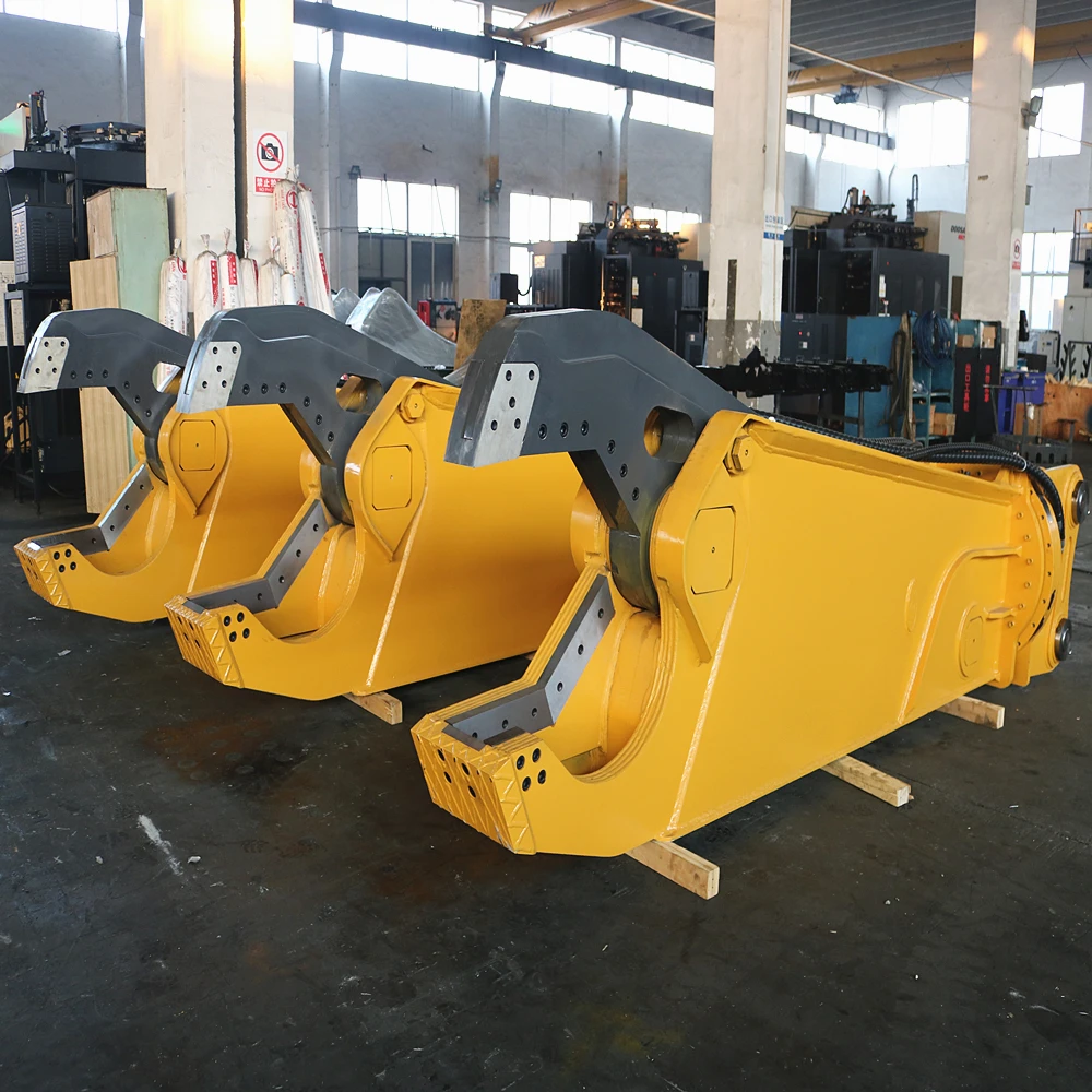 360 rotatable 20ton 30ton Excavator Hydraulic scrap shear for cutting up of steel structure and scrap metal