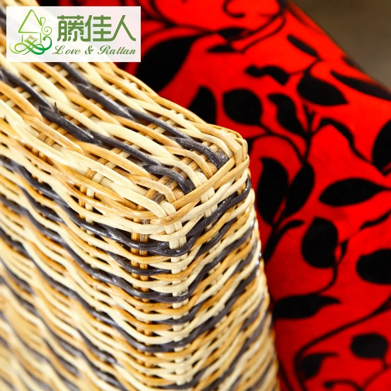 High Quality New Design Rattan Wicker Round sofa bed