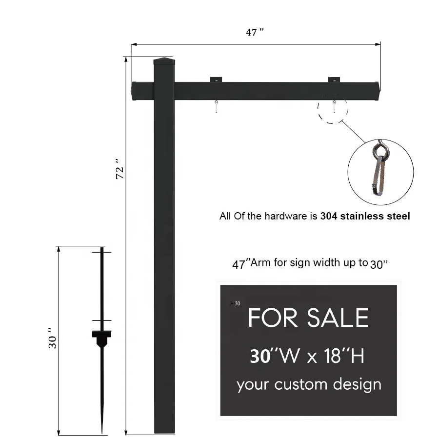 Белый виниловый знак Fentech 6ft x 3ft из ПВХ для
