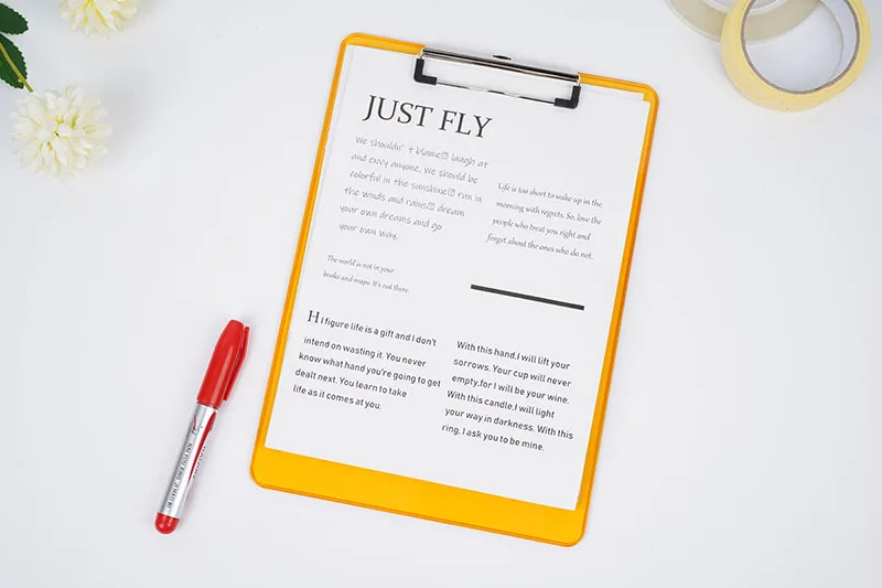 Plastic paper file A4 paper file Plastic wall mounted file holder plastic A4 paper folder