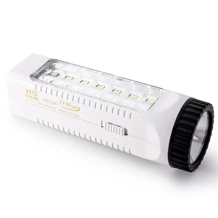 Multifunctional Flashlight Rechargeable LED Light Durable Torch With Lead-acid Battery
