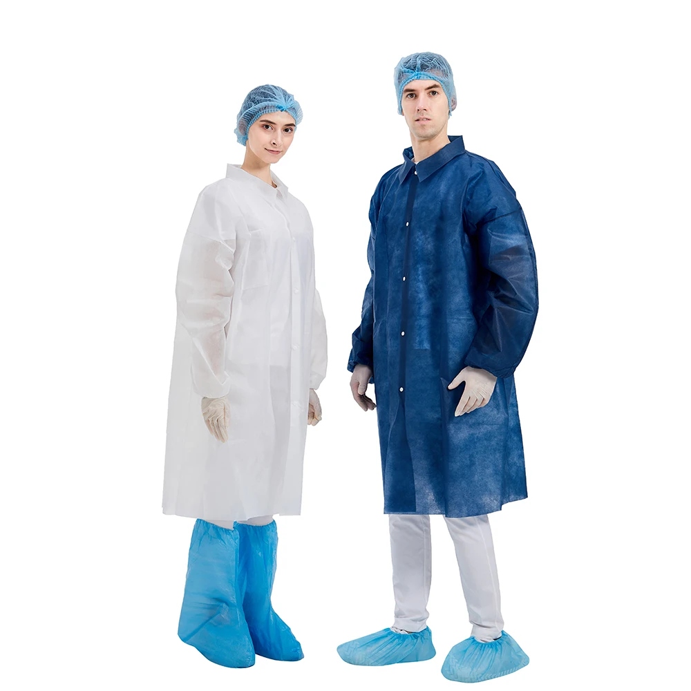 Disposable lab coat factory wholesale dentist clinic white coat Haixin medical work coat robe custom