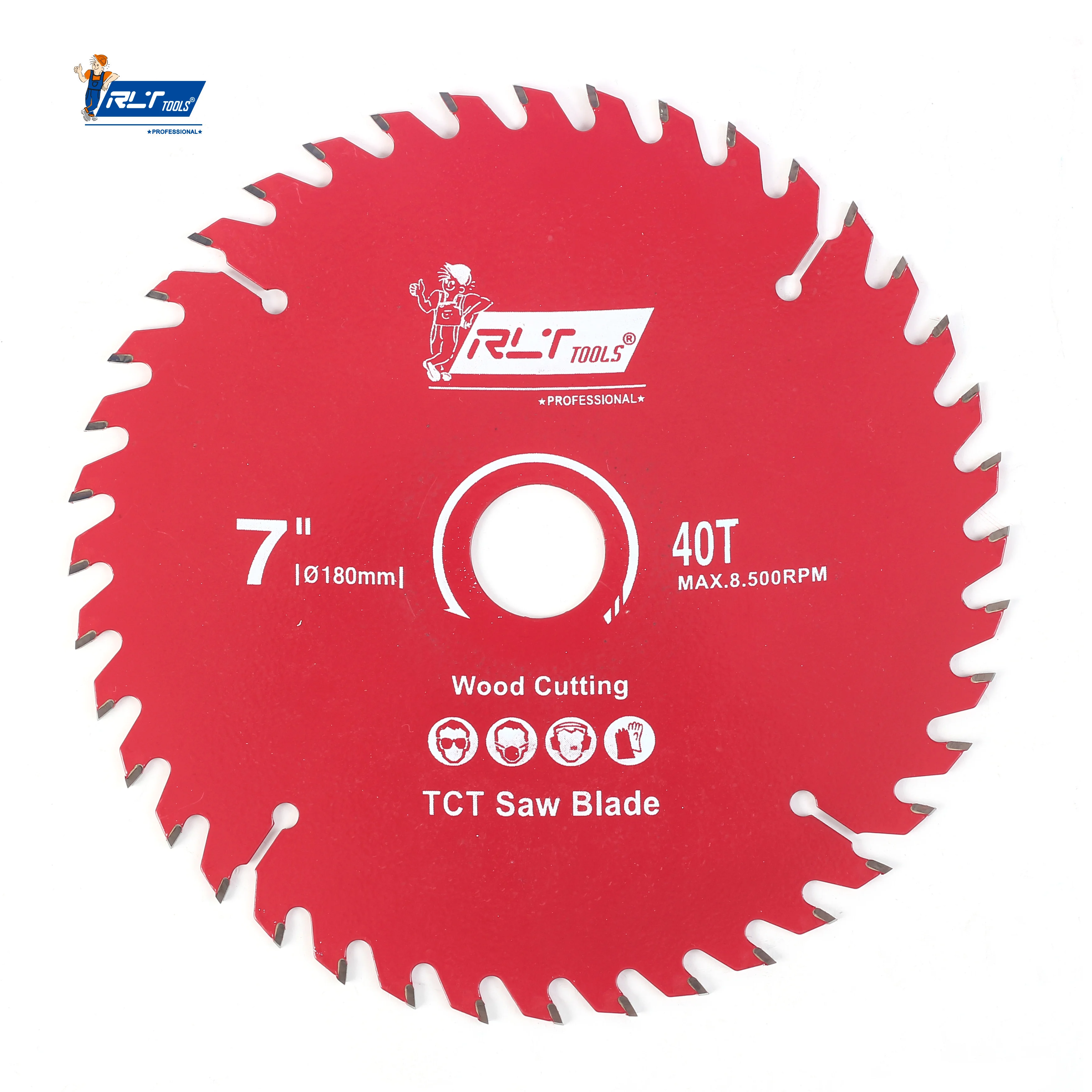 RLT Hot selling cutting saw blade wood circular saw blade professional mitre circular saw blade red for wood