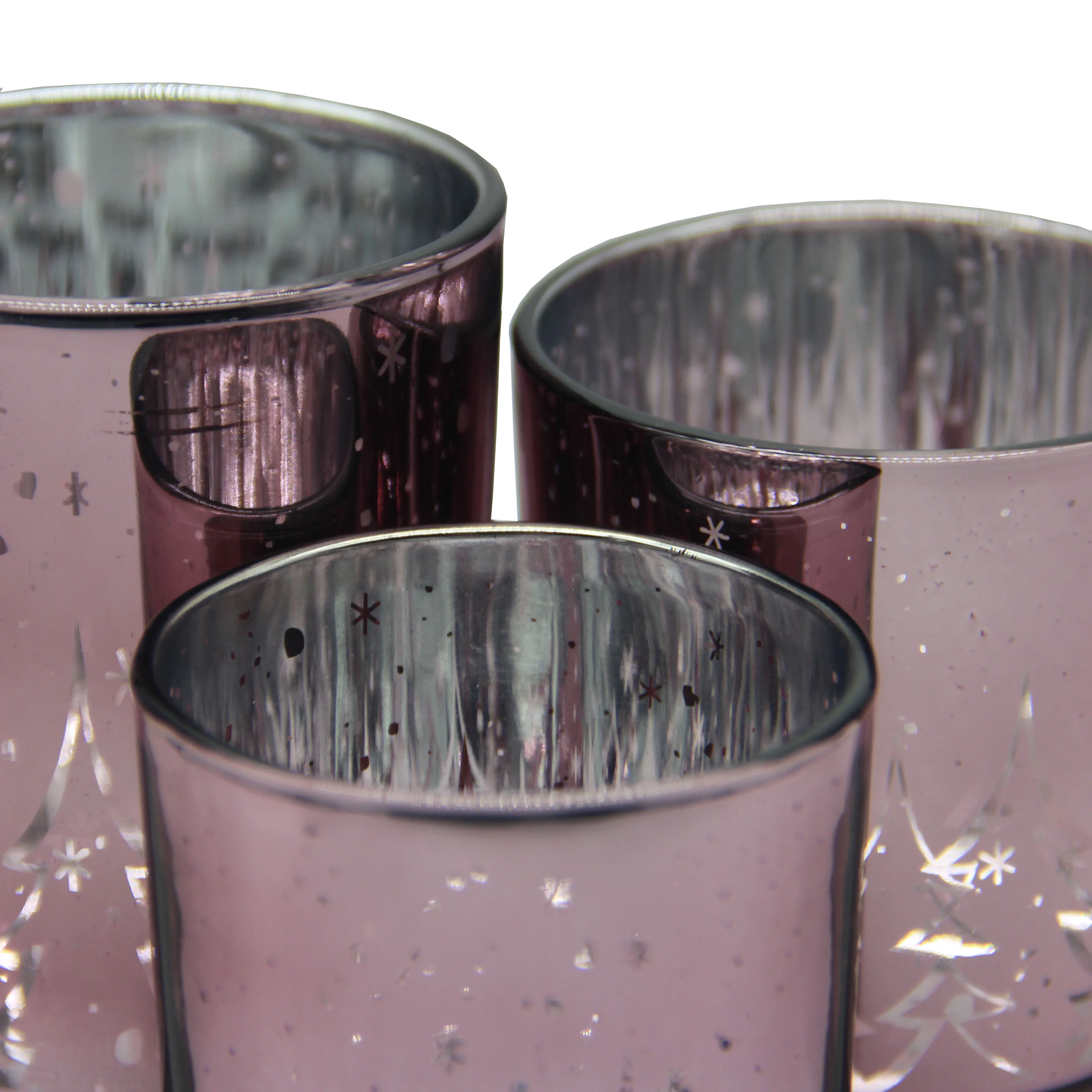 Розовый подсвечники набор чайных свечей с мерцающим светом Держатели