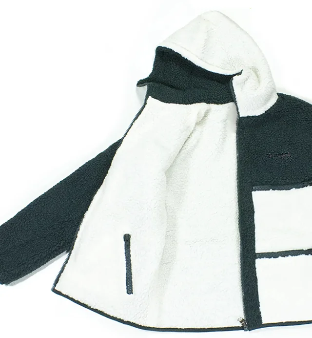 2024 Custom Logo Zip Up Solid Color Windbreaker Thick Coat Polar Reversible  Sherpa Fleece Jacket Men Sherpa Jacket Ninja