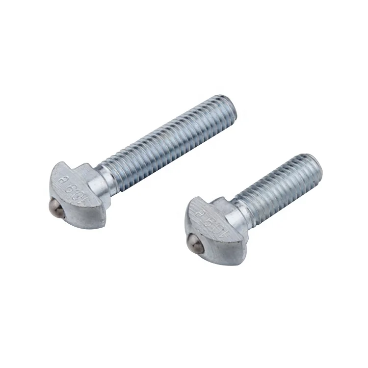 Hot Selling 8 M8 Spring Loaded Slot Bolts with Hammer Head Zinc Plated Steel Material-1D05.A4XA.01