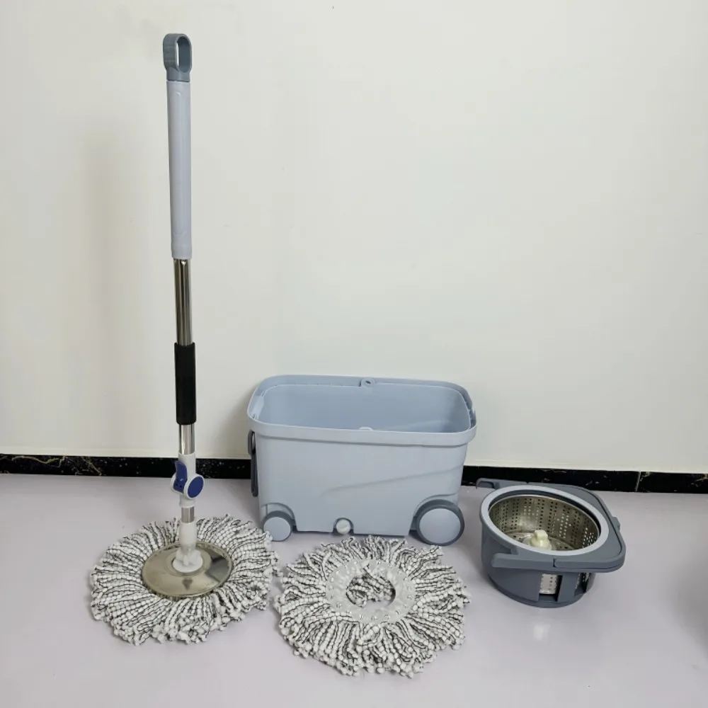 Hands Free Mop, High-quality Water Bucket, Round Wet Dry Mop, Wife Helper, Lightweight, Automatic Dehydration Mop