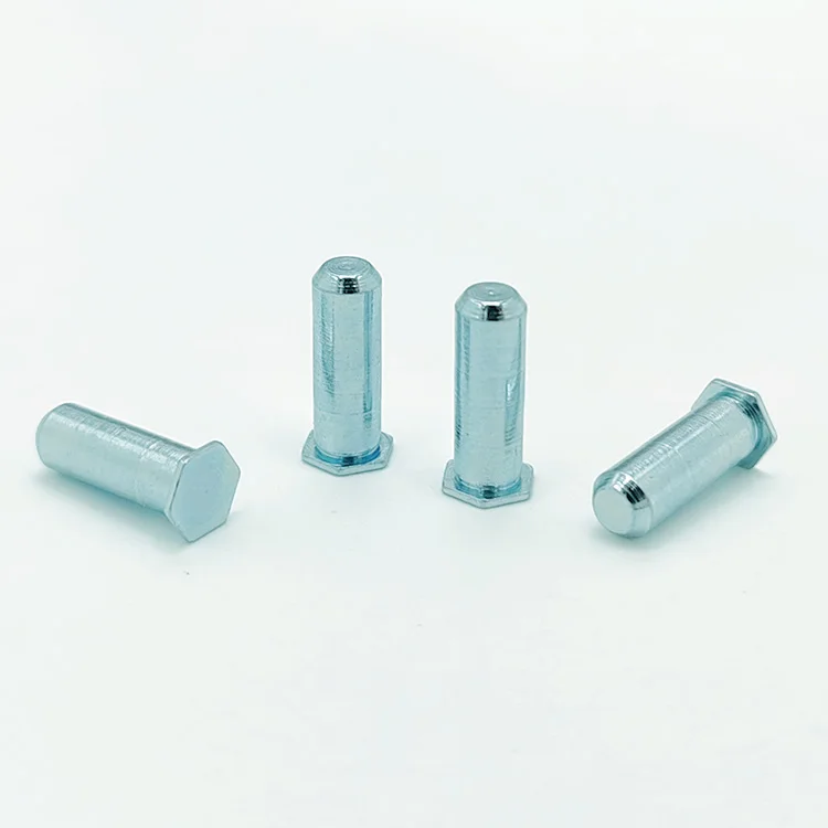 High Quality Pressure Riveting Pins Hexagonal Carbon Steel Self Clinching Pilot Pins