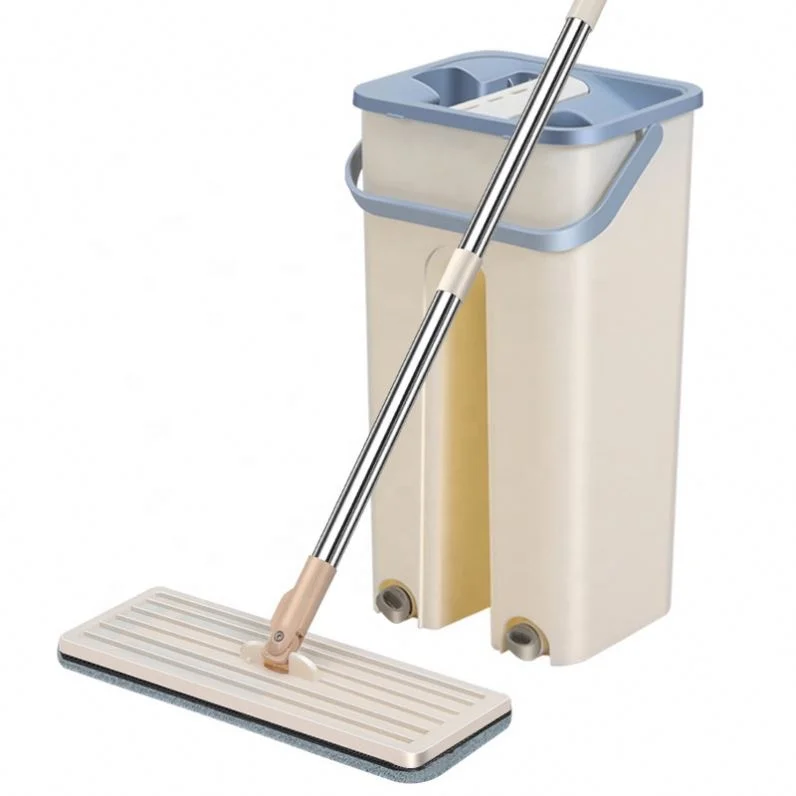 Home Kitchen Floor Clean Tools Selfwashed Magic Cleaning Flat Mops Free Hand Mop with Bucket Flat Squeeze Spray Mop