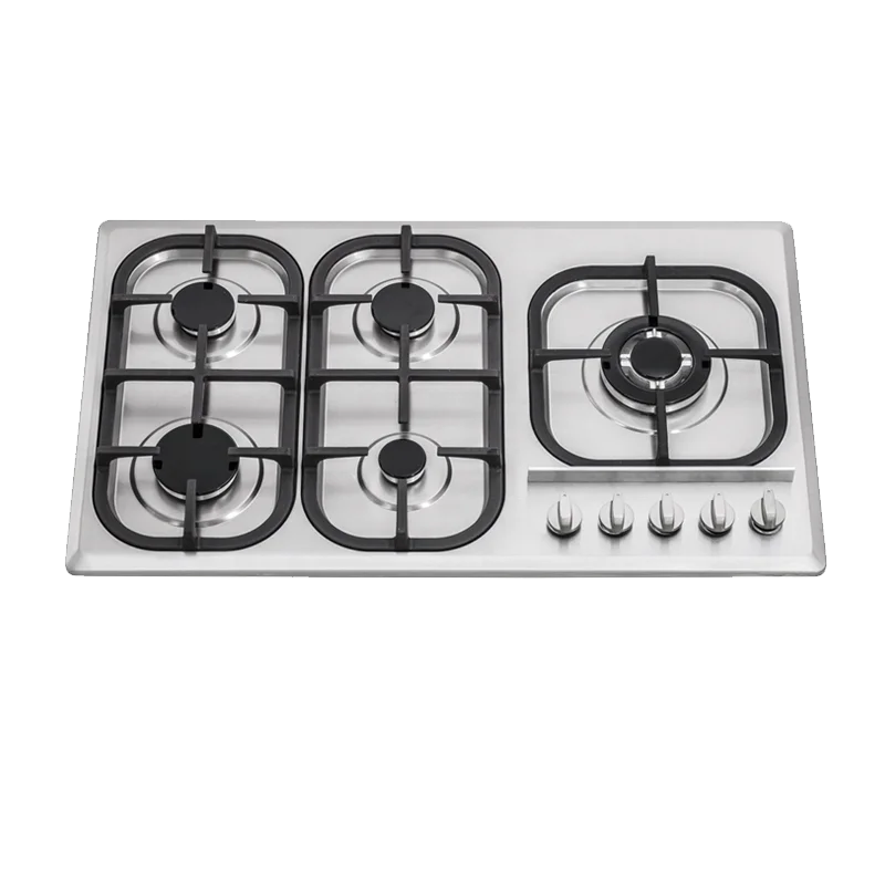 2024 Jiaye JY-S5108 New arrivals Professional Electronic Ignition stainless steel gas stove 5 Burners Built In Gas stove