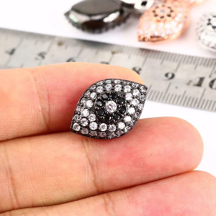 CZ6663 высококачественные бусины EvilEye с кубическим цирконием и