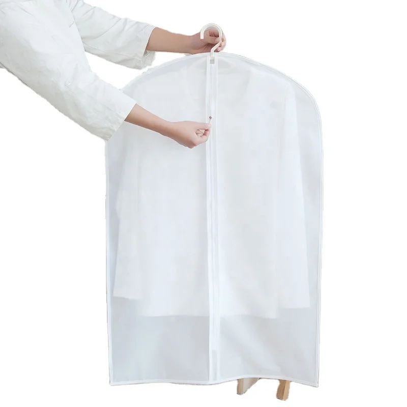 Дешевая одежда костюм пальто пылезащитный чехол моющаяся сумка на молнии для одежды прозрачная хранения взрослых и