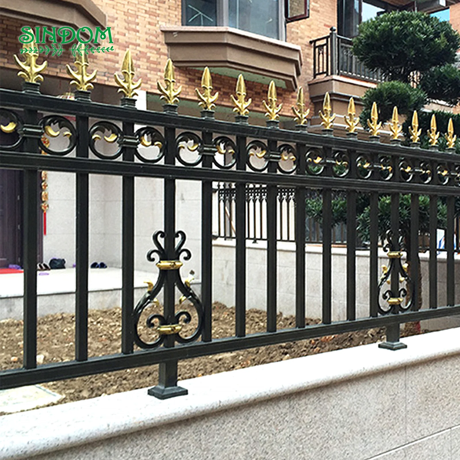 Newly Design Outdoor Security Aluminium Alloy Customized Panels Fence