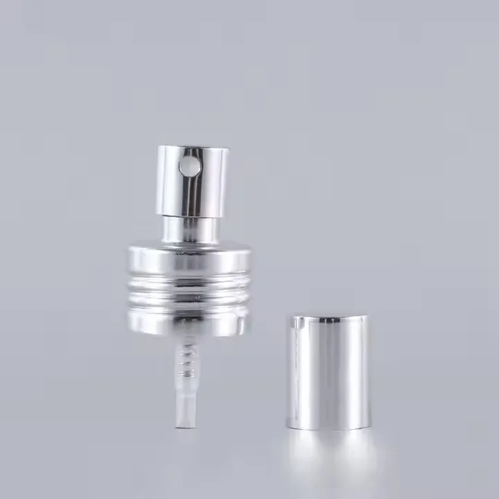 New 18mm 20mm 24mm shiny golden aluminum sprayer pump for perfume bottle screw fine mist sprayer pump
