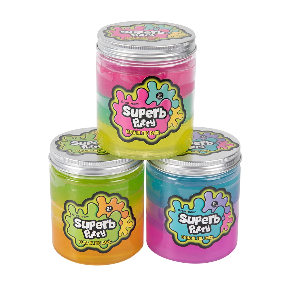 New Arrivals Glow In The Dark Putty Multi Colors Slime Toys for Children