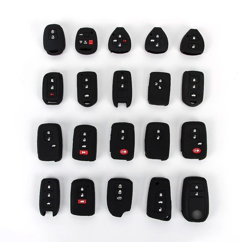 High Quality Toyota Camry/Lexus/Crown Remote Key Cover Silicone Car Key Cover Silicone Key Cover