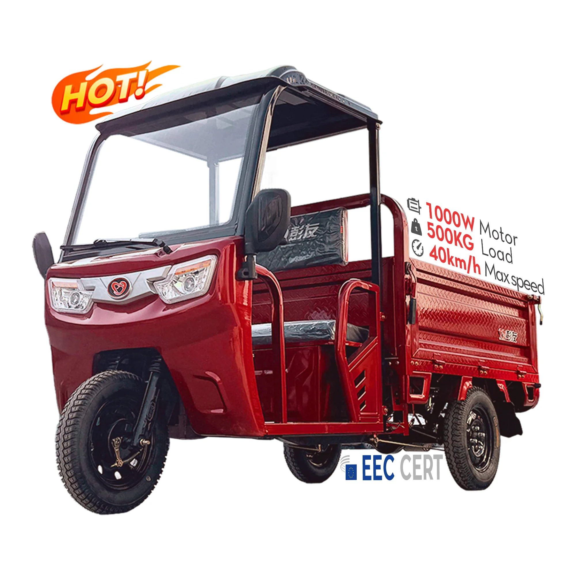 Lb-Bfb160  Delivery Vehicles Cargo 3 Wheel Electric Bicycle With Enclosed Cabin For Driver