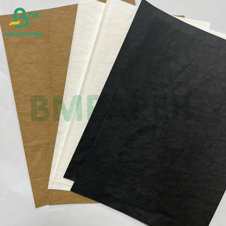 Biodegradable 0.55mm Glossy Black Roll Washable Kraft Paper for Flower Pot