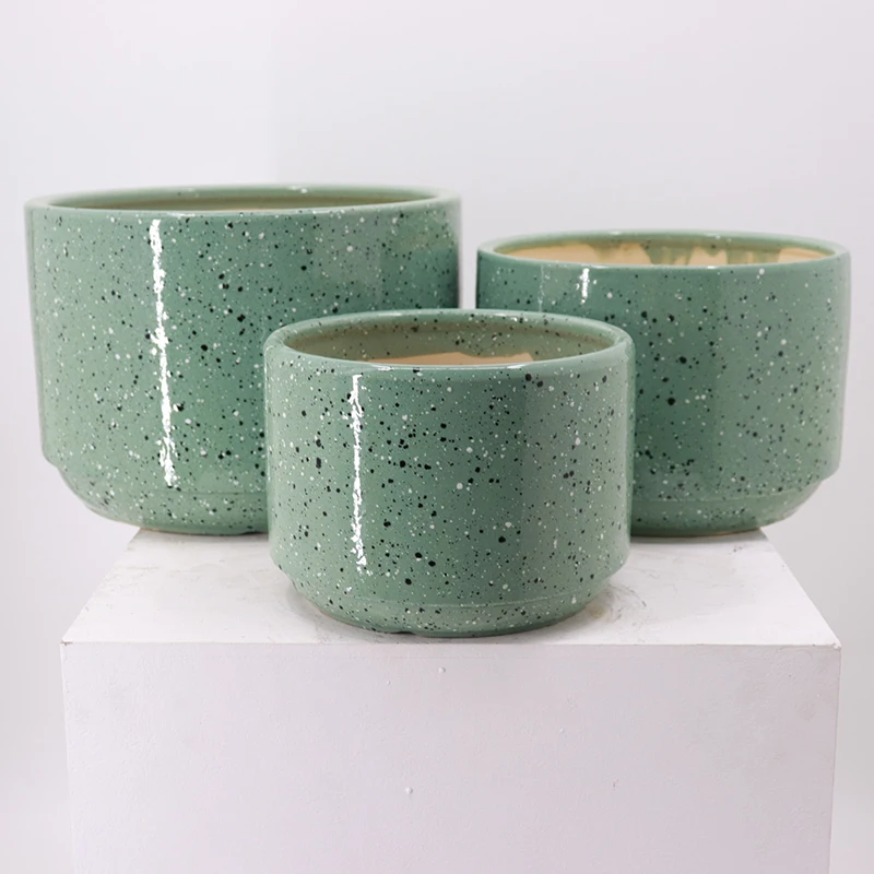 Wholesale 8in 10in 12in Molde Maceta Small Bonsai Pot Ceramic Garden Planters Pots Gardening Decoration