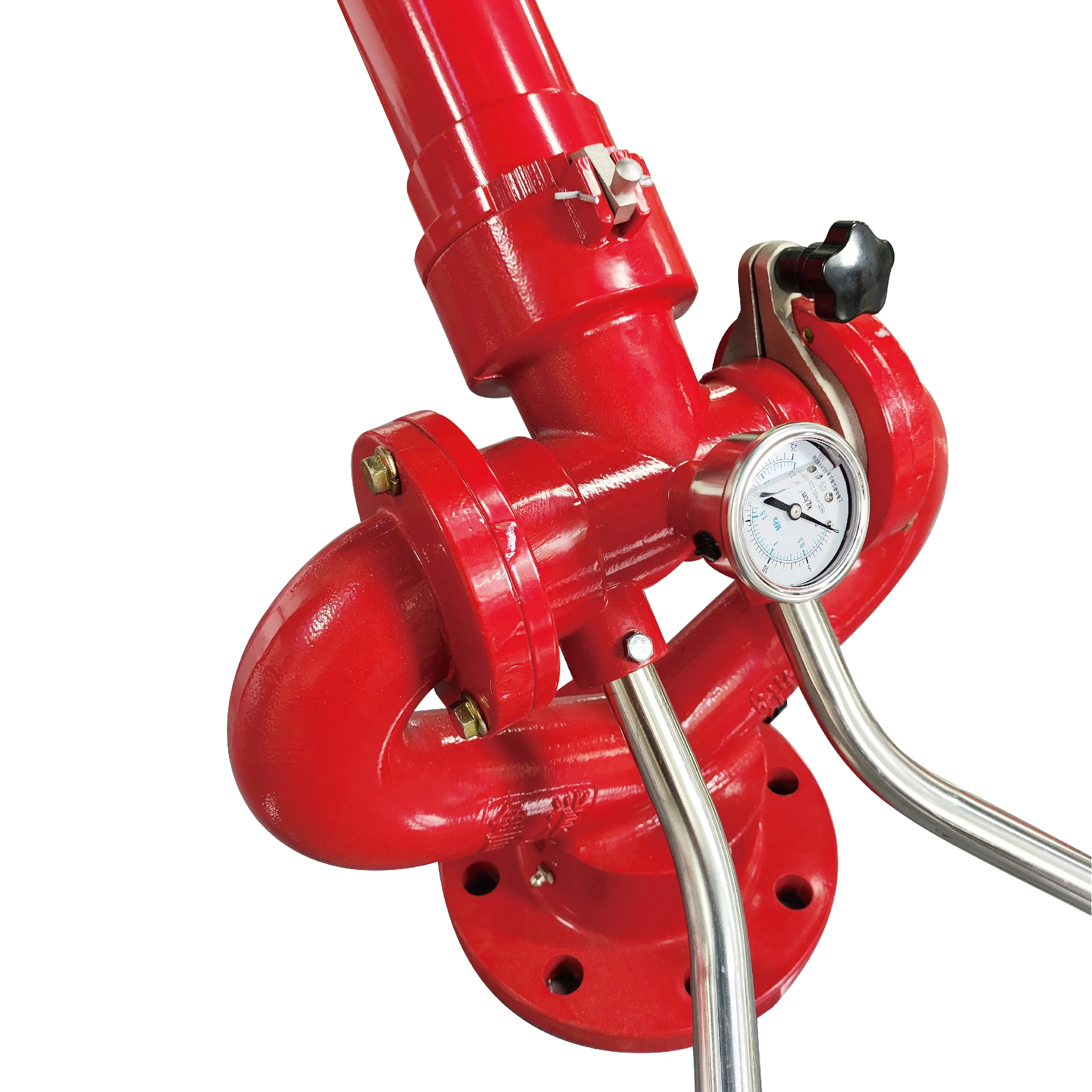 BaiChuan Flanged PS10/50W-D Adjustable fire monitor with flange long distance fixed fire water cannon