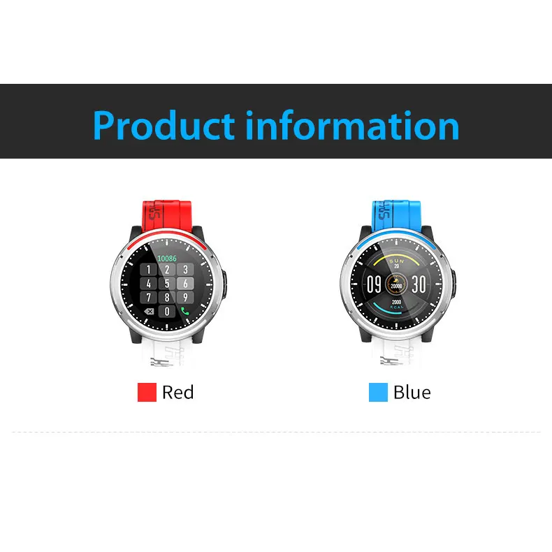 Digital Silicone Waterproof Smartwatch S26 Phone Call Fitness Heart Rate Red Blue Android Smart Watch