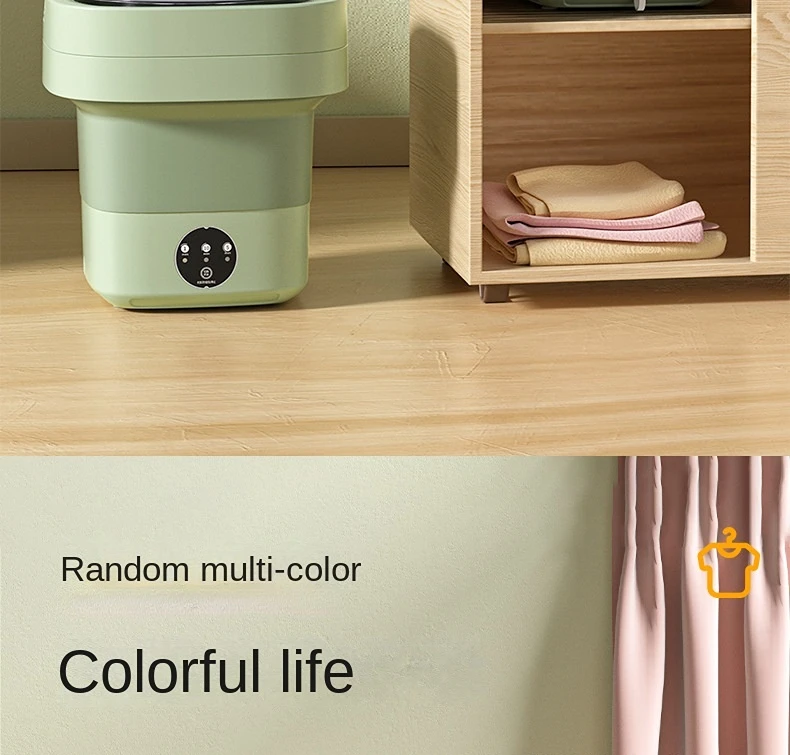 6.5l Folding washing machine underwear portable small household dormitory mini washing machine sock washing artifact