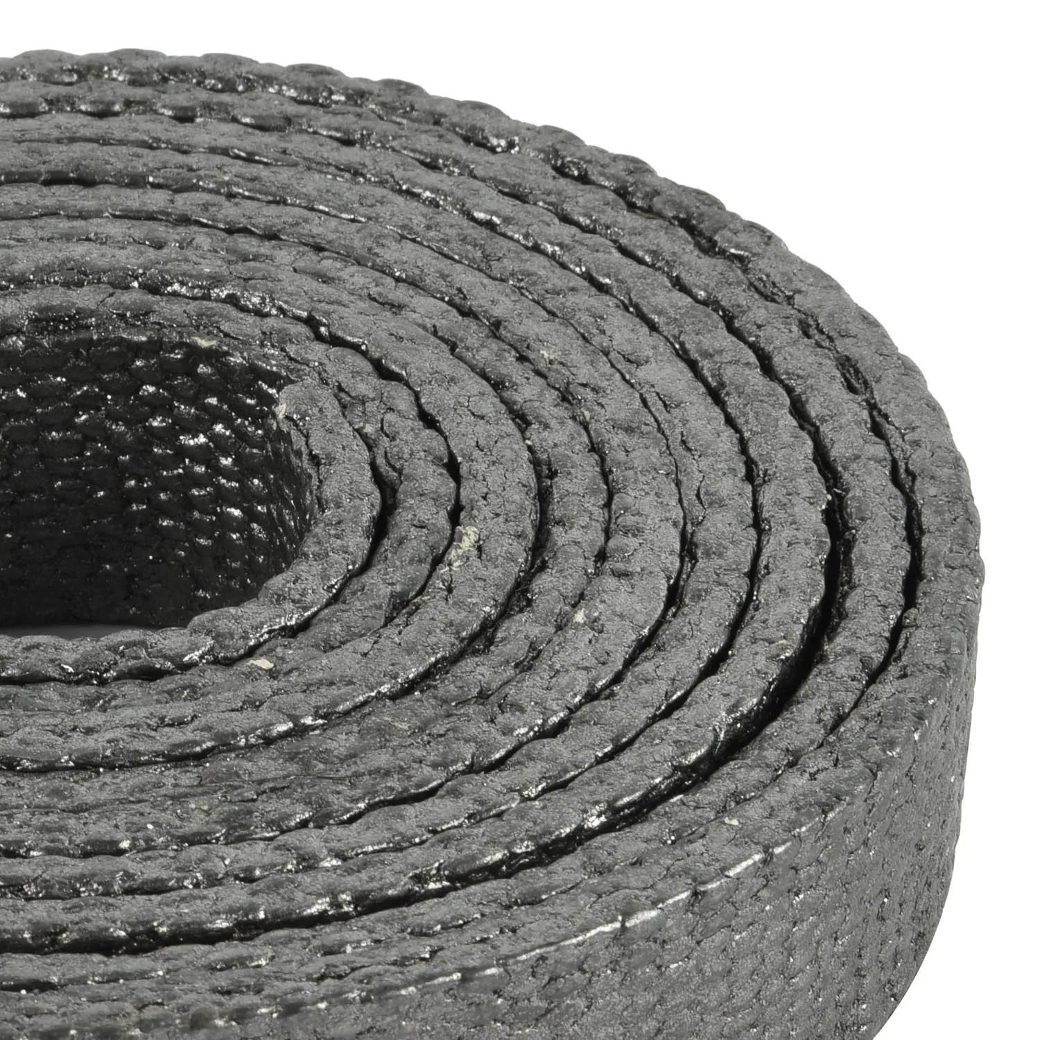 Factory Directly Sale Black Braided Gland Packaging Rope Cotton Graphite Packing with Lubricant