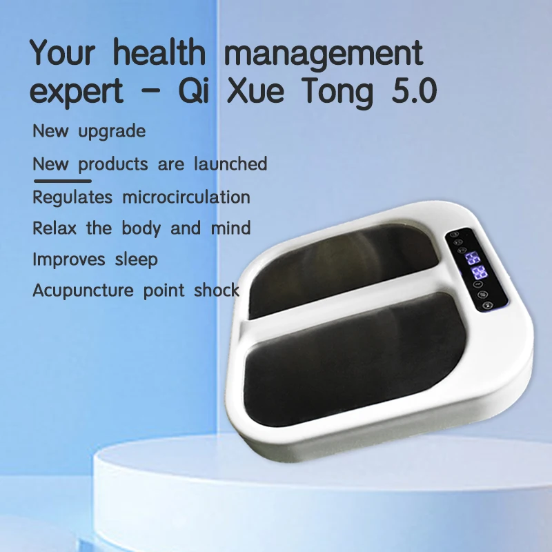 2024 Newest Qi and Blood Pass 5.0 Heating and Pulse Acupuncture Points Foot Massager Device for Relaxing and Therapeutic