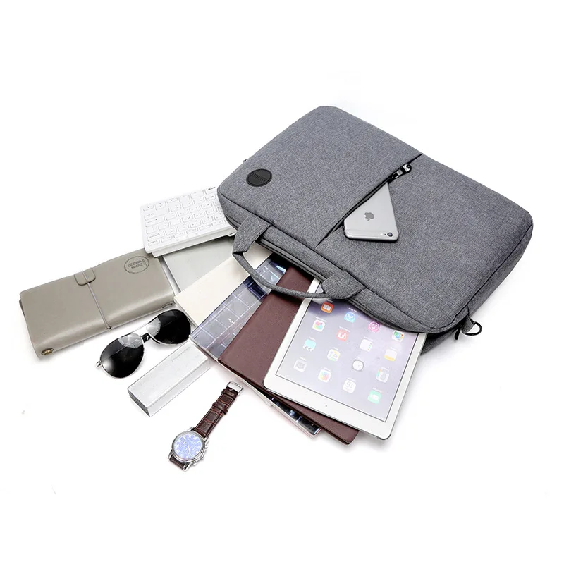 Customized computer bag shoulder briefcase customized meeting bag printed logo information business handbag home laptop bag