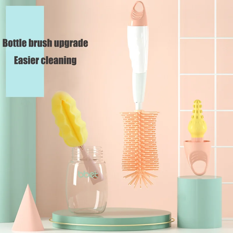 Набор Щеток Для Чистки детских бутылочек с вращением на 360 градусов