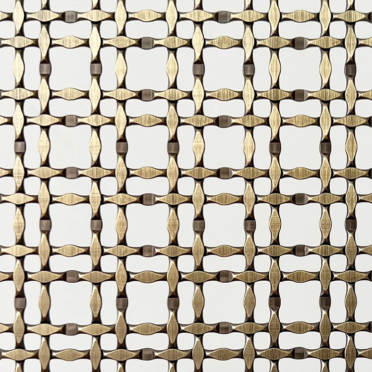 Customization Woven Wire Mesh Set Pattern Specify The Frequency  Stainless Steel Decorative Screens Room Dividers