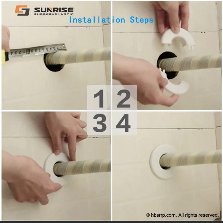 Plastic air conditioning pipe collar wall hole beauty cover beauty ring vent cover