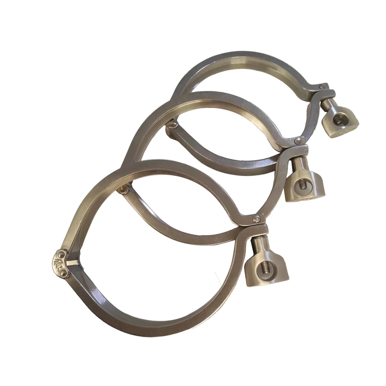 Precision Investment casting service double Pin Heavy Duty  sanitary clamps with wing nut