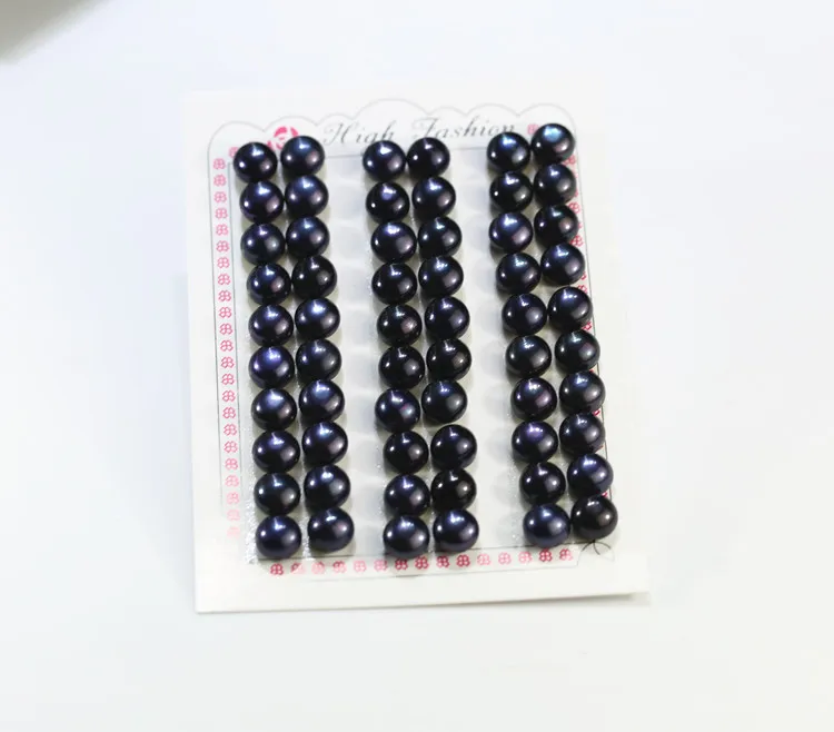 FEIRUN Wholesale Natural Color Top Grade 9-9.5mm Size Button Loose Pearls