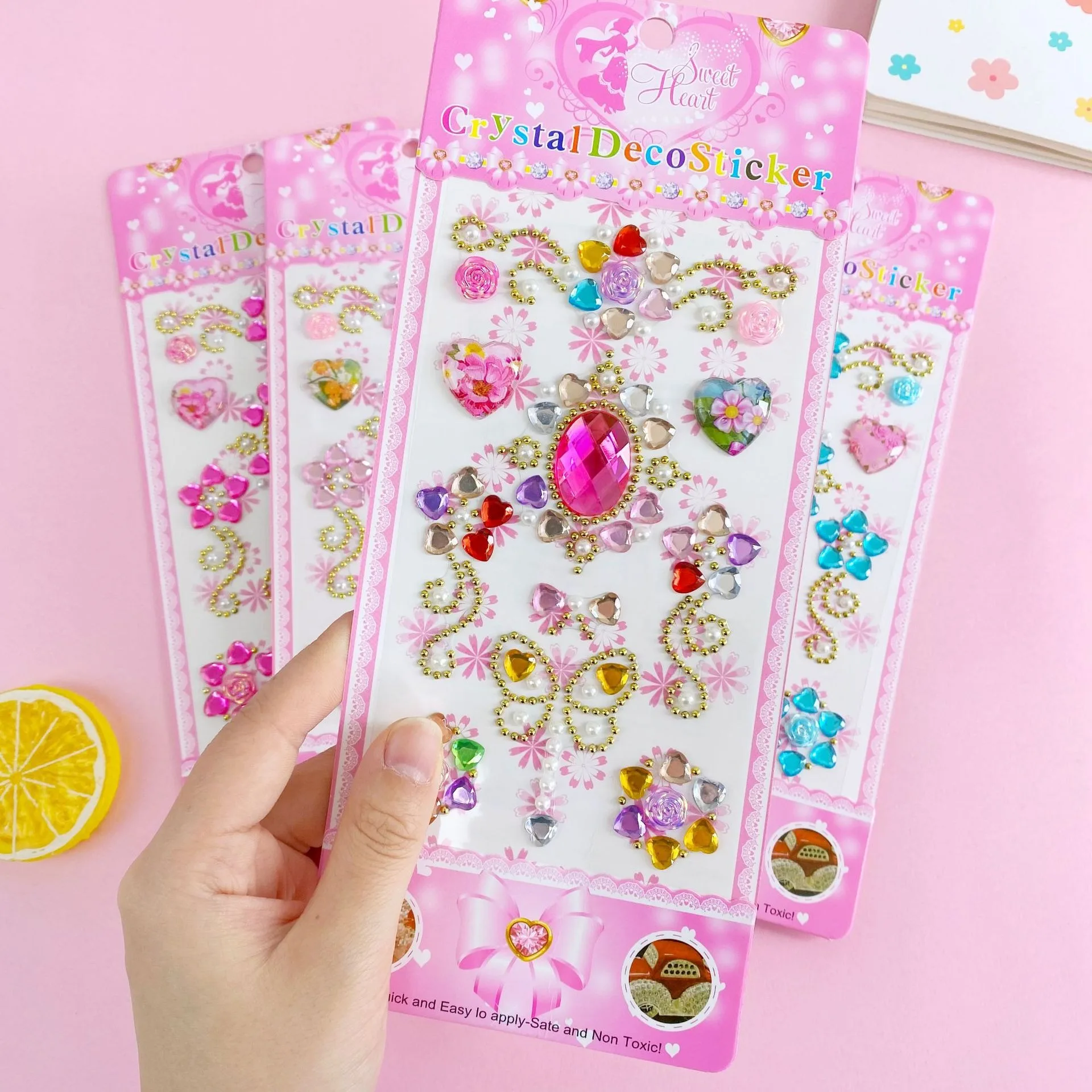 2024 Jewel Crystal Stickers Self-Adhesive Gems For Diy Craft Nail Body Makeup Personal decoration