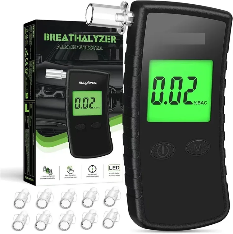 OEM ODM Breath Alcohol Tester Breathalyzer Digital Alcohol Testers Breathalyzer Provides Accurate Alcohol Readings in Seconds